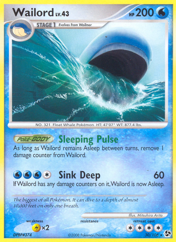 Wailord (30/106) [Diamond & Pearl: Great Encounters] | Game Master's Emporium (The New GME)