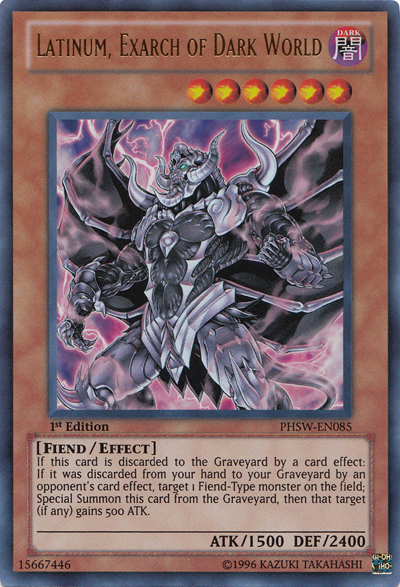 Latinum, Exarch of Dark World [PHSW-EN085] Ultra Rare | Game Master's Emporium (The New GME)