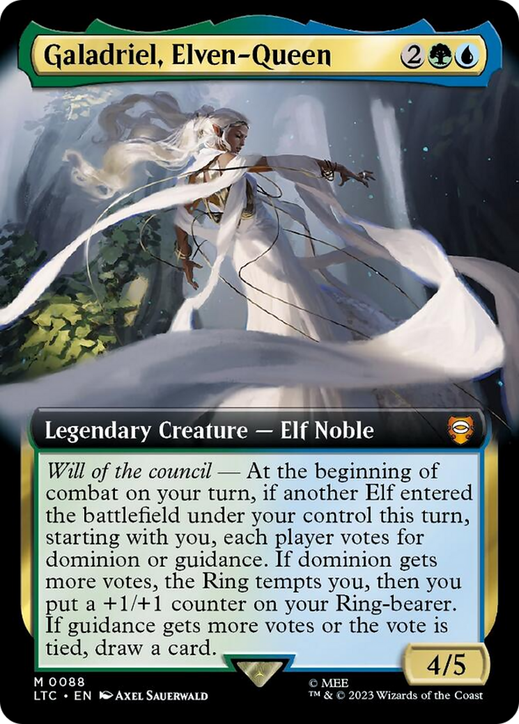 Galadriel, Elven-Queen (Extended Art) [The Lord of the Rings: Tales of Middle-Earth Commander] | Game Master's Emporium (The New GME)