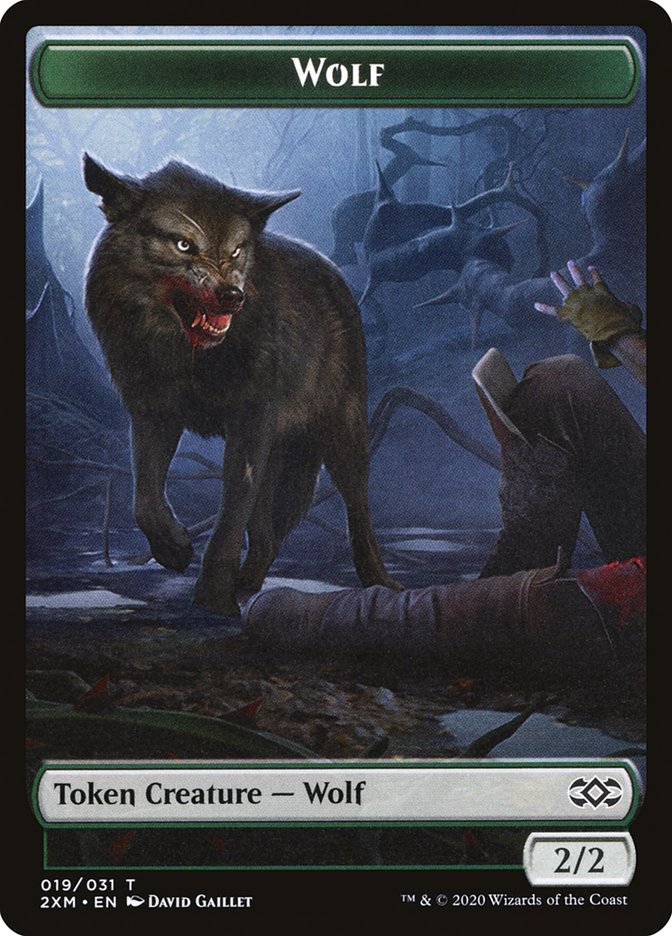 Copy // Wolf Double-Sided Token [Double Masters Tokens] | Game Master's Emporium (The New GME)