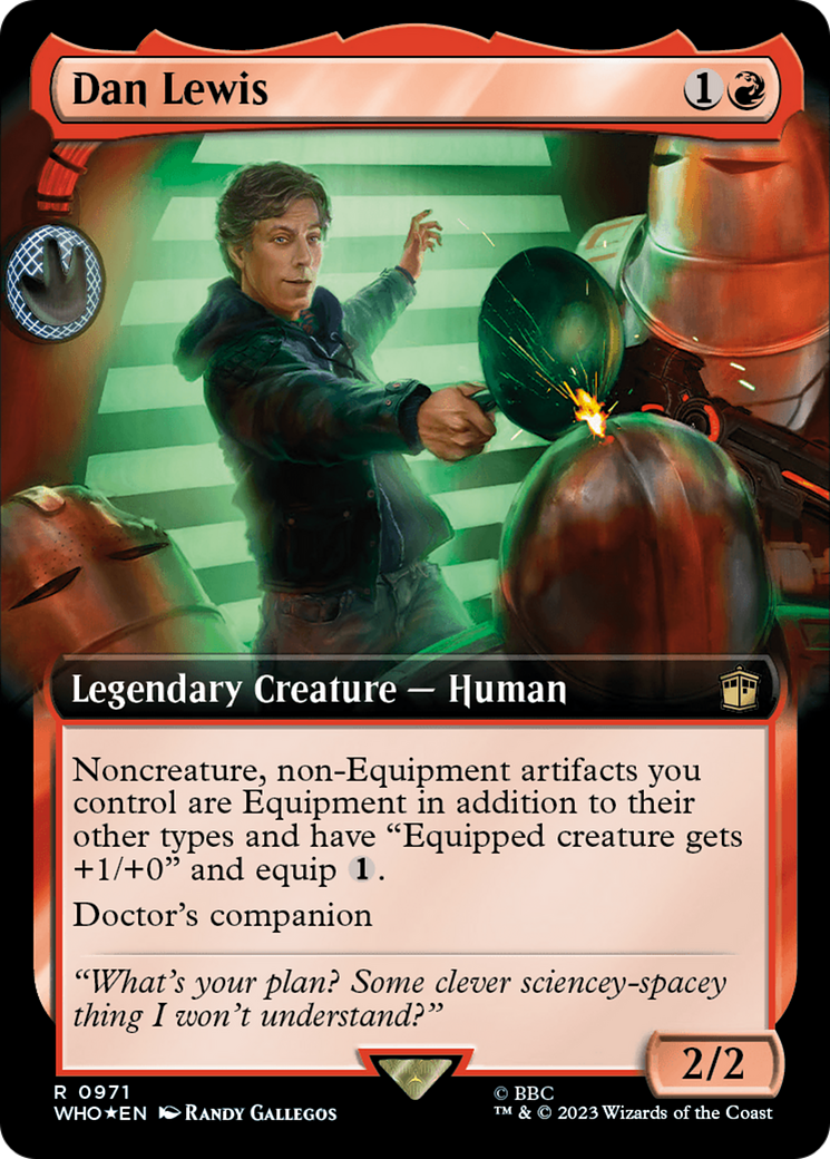 Dan Lewis (Extended Art) (Surge Foil) [Doctor Who] | Game Master's Emporium (The New GME)