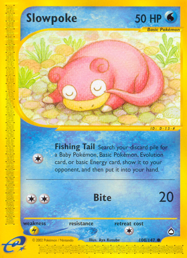 Slowpoke (108/147) [Aquapolis] | Game Master's Emporium (The New GME)