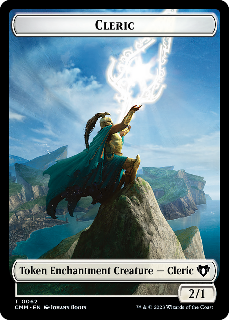 Elf Warrior // Cleric Double-Sided Token [Commander Masters Tokens] | Game Master's Emporium (The New GME)