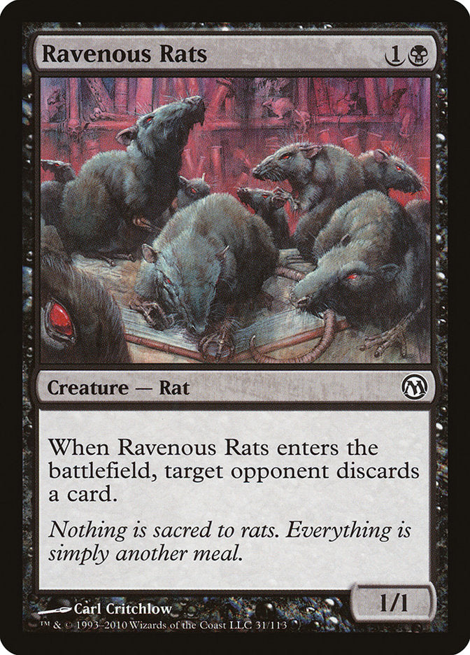 Ravenous Rats [Duels of the Planeswalkers] | Game Master's Emporium (The New GME)