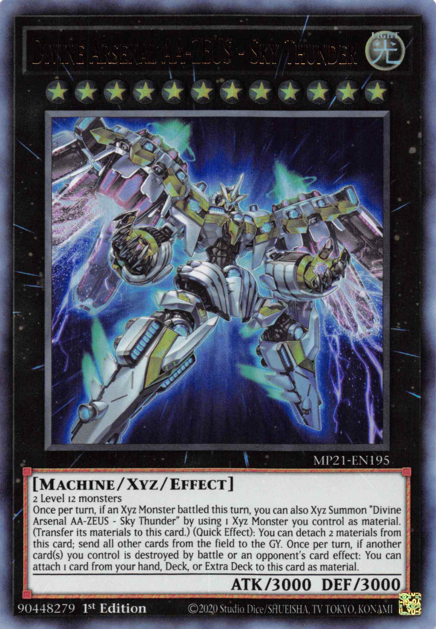 Divine Arsenal AA-ZEUS - Sky Thunder [MP21-EN195] Ultra Rare | Game Master's Emporium (The New GME)