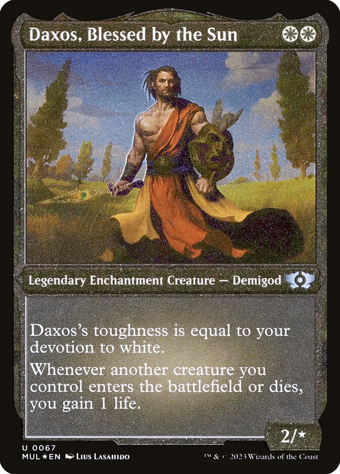 Daxos, Blessed by the Sun (Foil Etched) [Multiverse Legends] | Game Master's Emporium (The New GME)