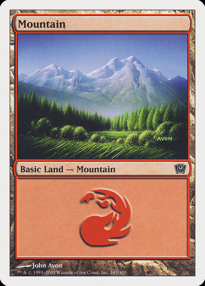 Mountain (343) [Ninth Edition] | Game Master's Emporium (The New GME)