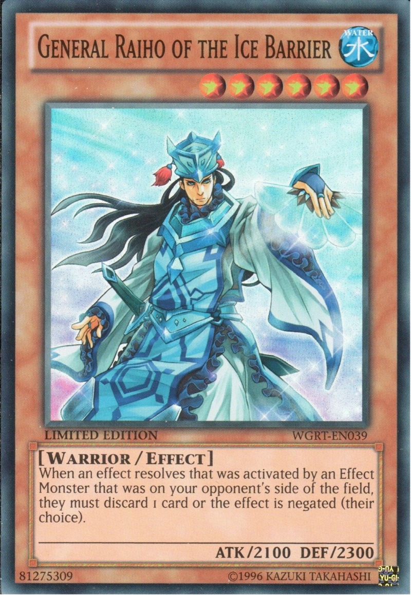 General Raiho of the Ice Barrier [WGRT-EN039] Super Rare | Game Master's Emporium (The New GME)