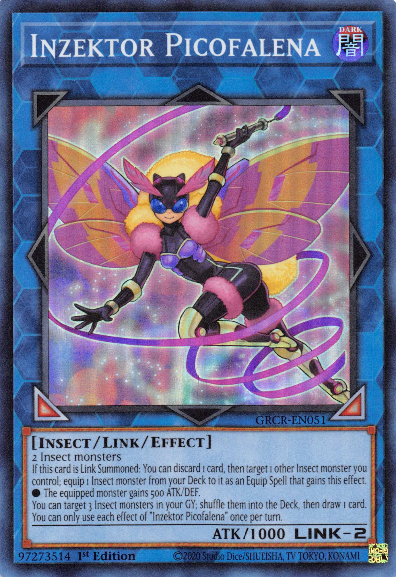 Inzektor Picofalena [GRCR-EN051] Super Rare | Game Master's Emporium (The New GME)