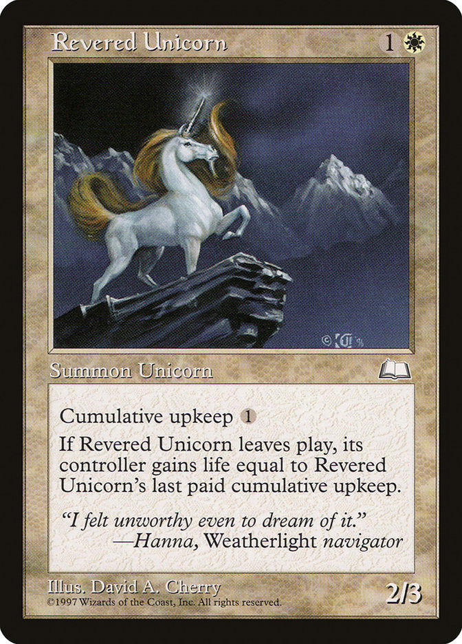 Revered Unicorn [Weatherlight] | Game Master's Emporium (The New GME)