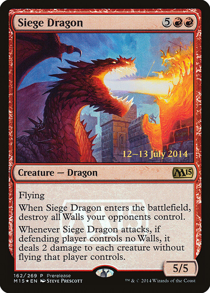 Siege Dragon [Magic 2015 Promos] | Game Master's Emporium (The New GME)