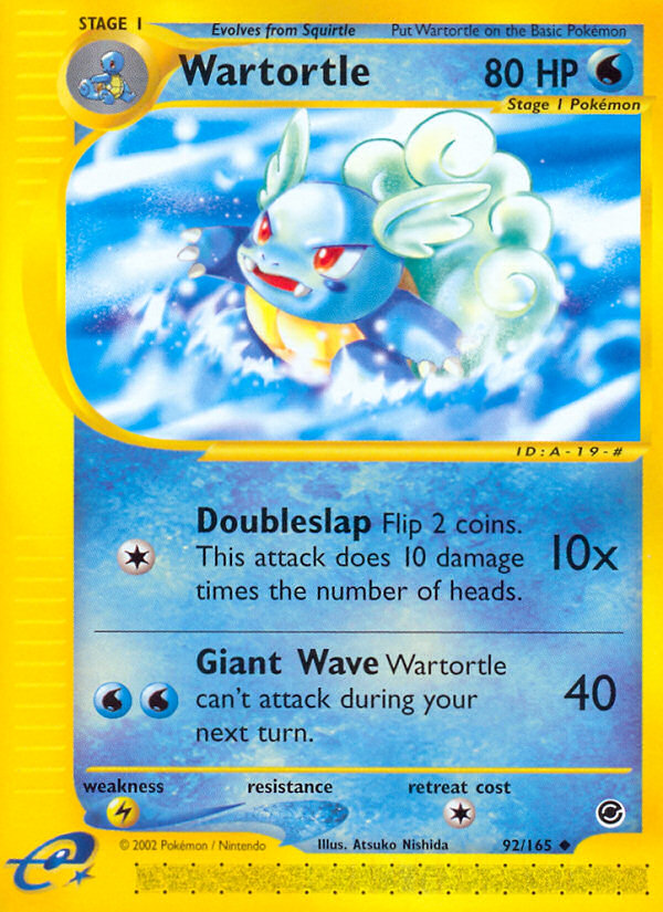 Wartortle (92/165) [Expedition: Base Set] | Game Master's Emporium (The New GME)