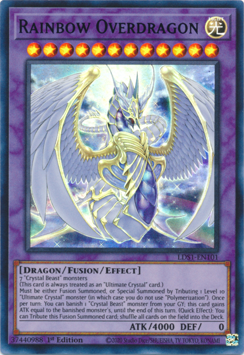 Rainbow Overdragon (Blue) [LDS1-EN101] Ultra Rare | Game Master's Emporium (The New GME)