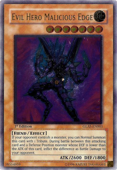 Evil Hero Malicious Edge [GLAS-EN003] Ultimate Rare | Game Master's Emporium (The New GME)