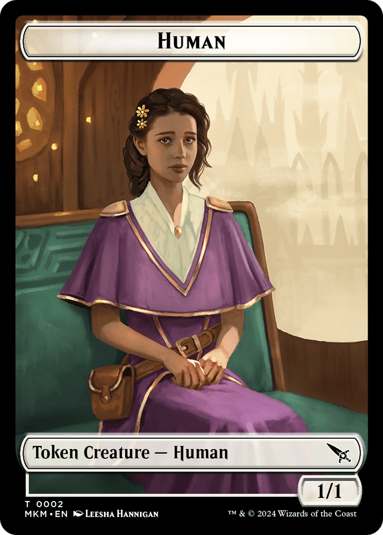 Detective // Human Double-Sided Token [Murders at Karlov Manor Tokens] | Game Master's Emporium (The New GME)