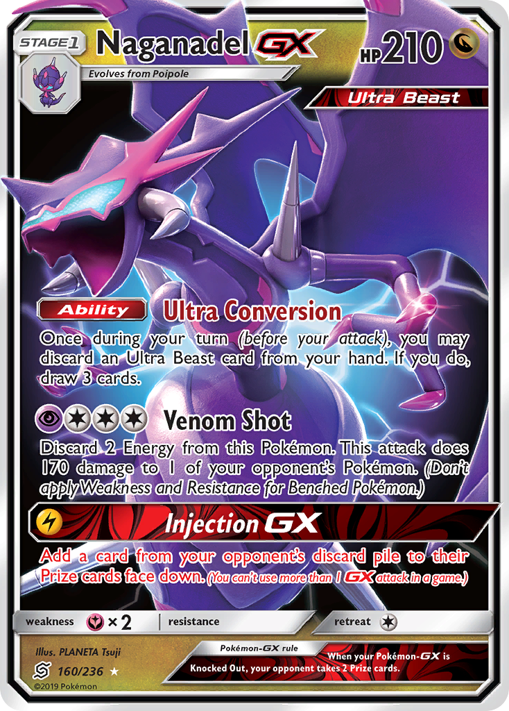 Naganadel GX (160/236) [Sun & Moon: Unified Minds] | Game Master's Emporium (The New GME)