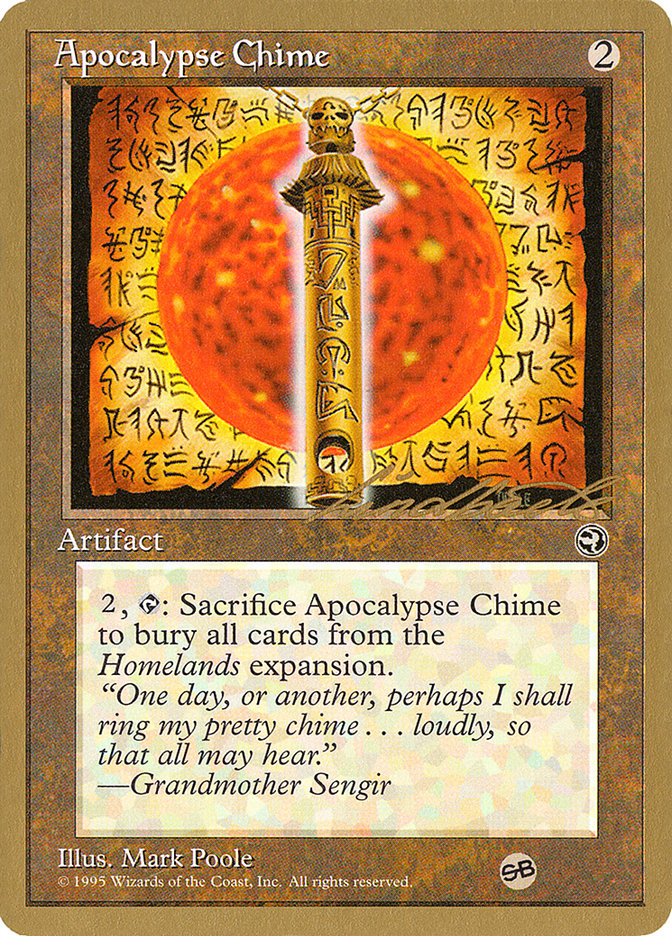 Apocalypse Chime (Leon Lindback) (SB) [Pro Tour Collector Set] | Game Master's Emporium (The New GME)