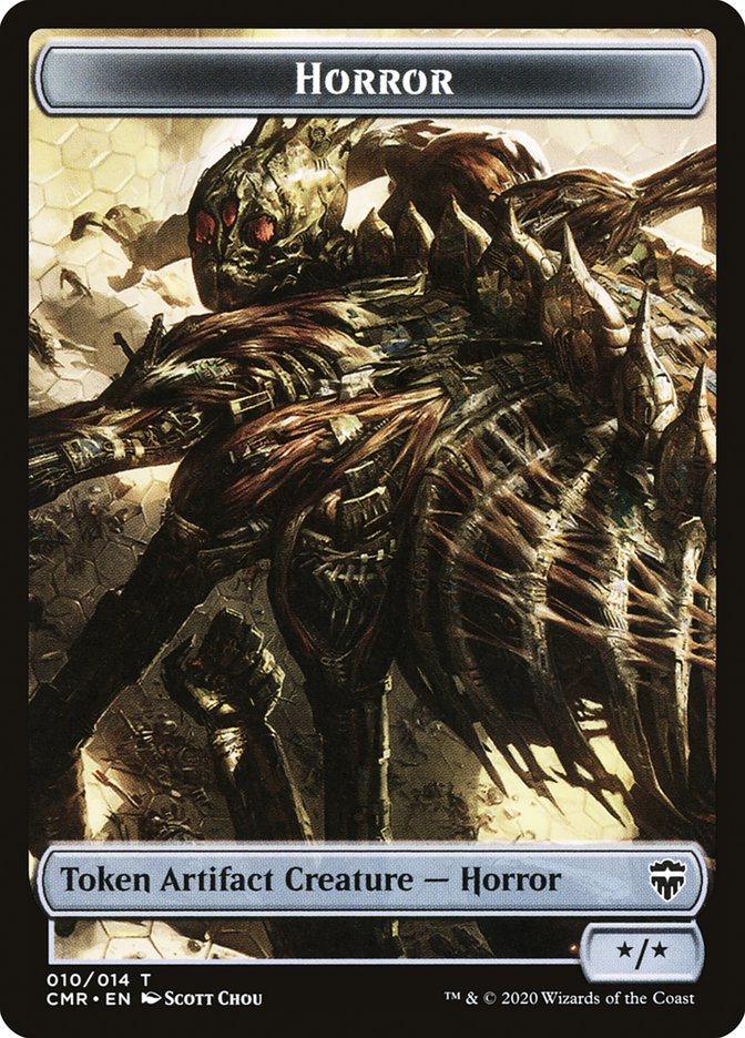 Horror Token [Commander Legends Tokens] | Game Master's Emporium (The New GME)