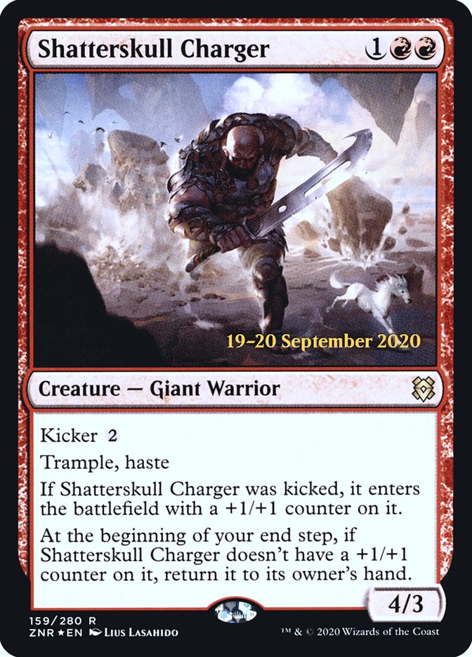 Shatterskull Charger [Zendikar Rising Prerelease Promos] | Game Master's Emporium (The New GME)