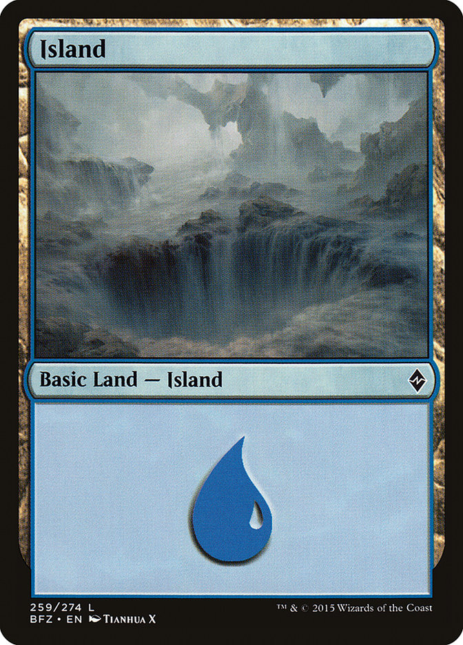 Island (259) [Battle for Zendikar] | Game Master's Emporium (The New GME)