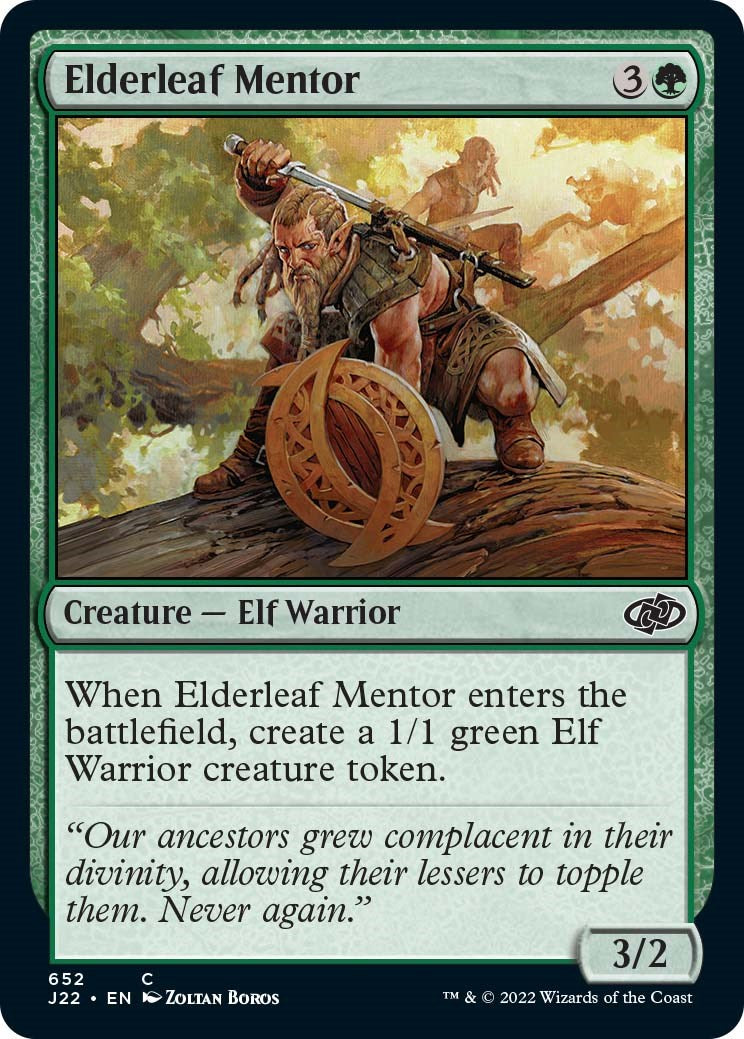 Elderleaf Mentor [Jumpstart 2022] | Game Master's Emporium (The New GME)