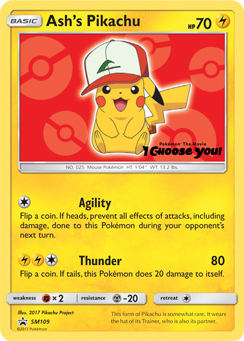 Ash's Pikachu (SM109) [Sun & Moon: Black Star Promos] | Game Master's Emporium (The New GME)