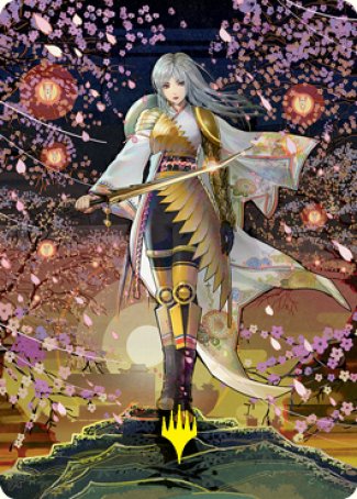 The Wandering Emperor 2 Art Card (Gold-Stamped Signature) [Kamigawa: Neon Dynasty Art Series] | Game Master's Emporium (The New GME)