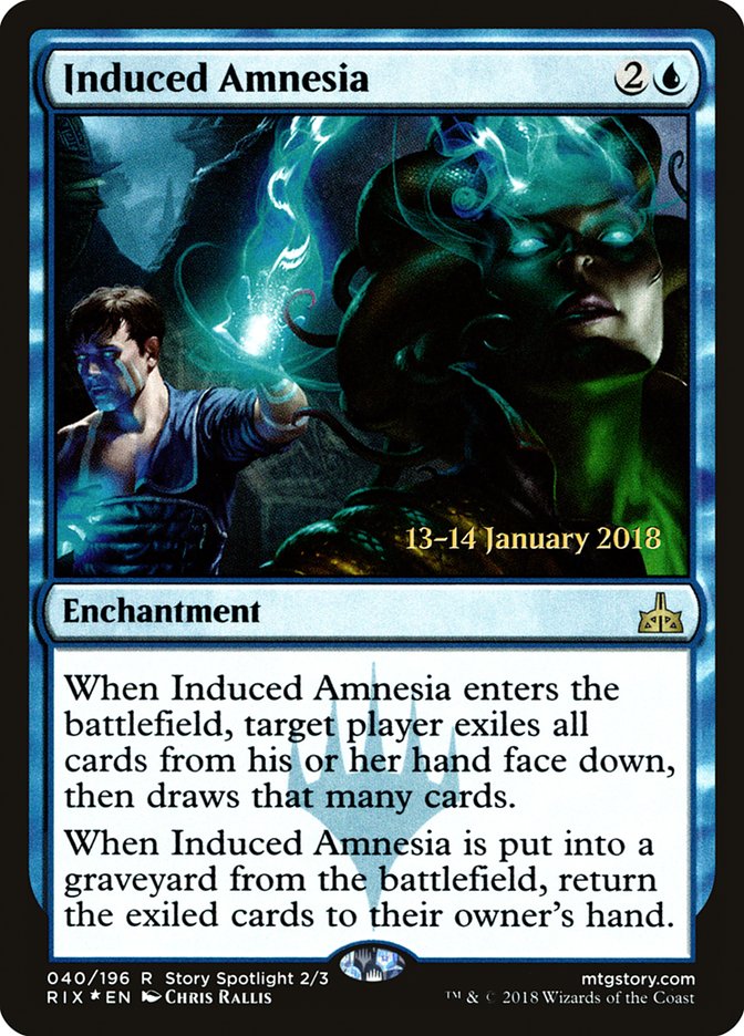 Induced Amnesia [Rivals of Ixalan Prerelease Promos] | Game Master's Emporium (The New GME)