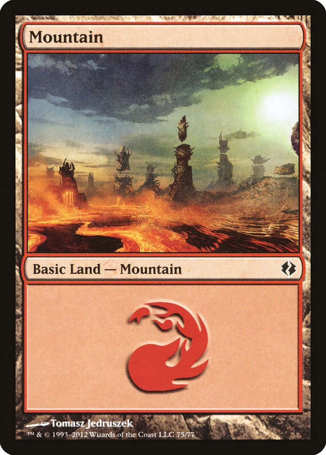 Mountain (75) [Duel Decks: Venser vs. Koth] | Game Master's Emporium (The New GME)