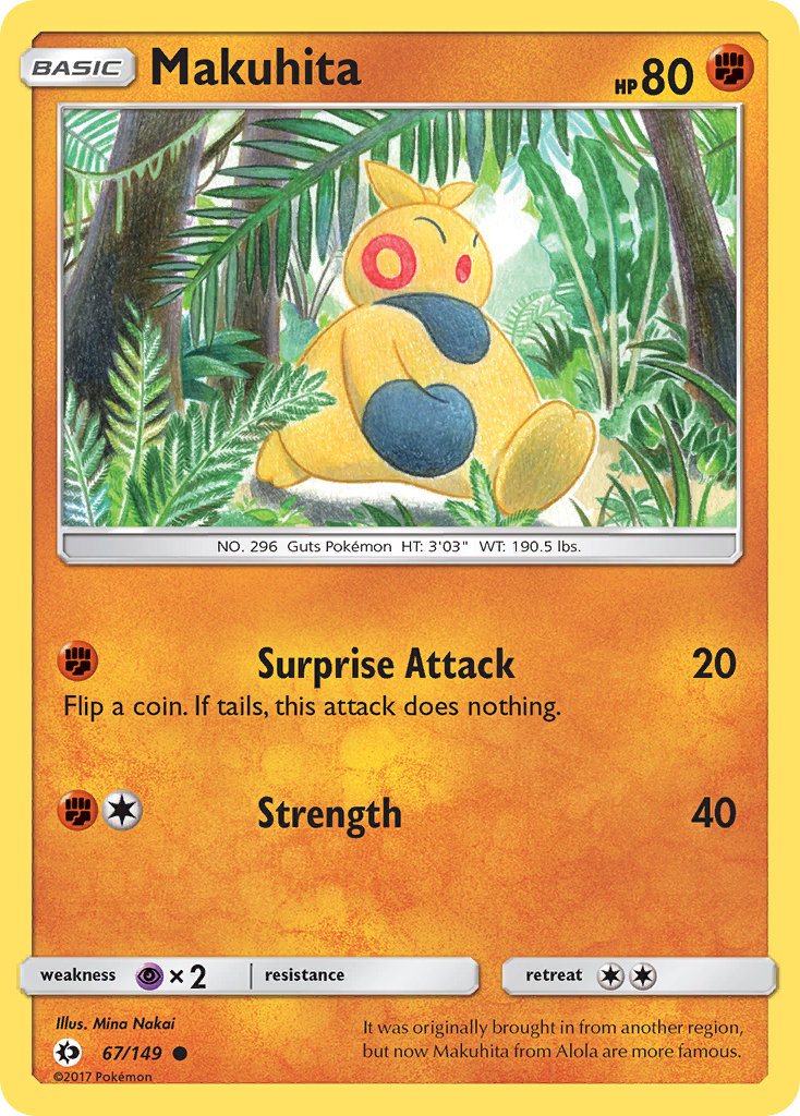 Makuhita (67/149) [Sun & Moon: Base Set] | Game Master's Emporium (The New GME)