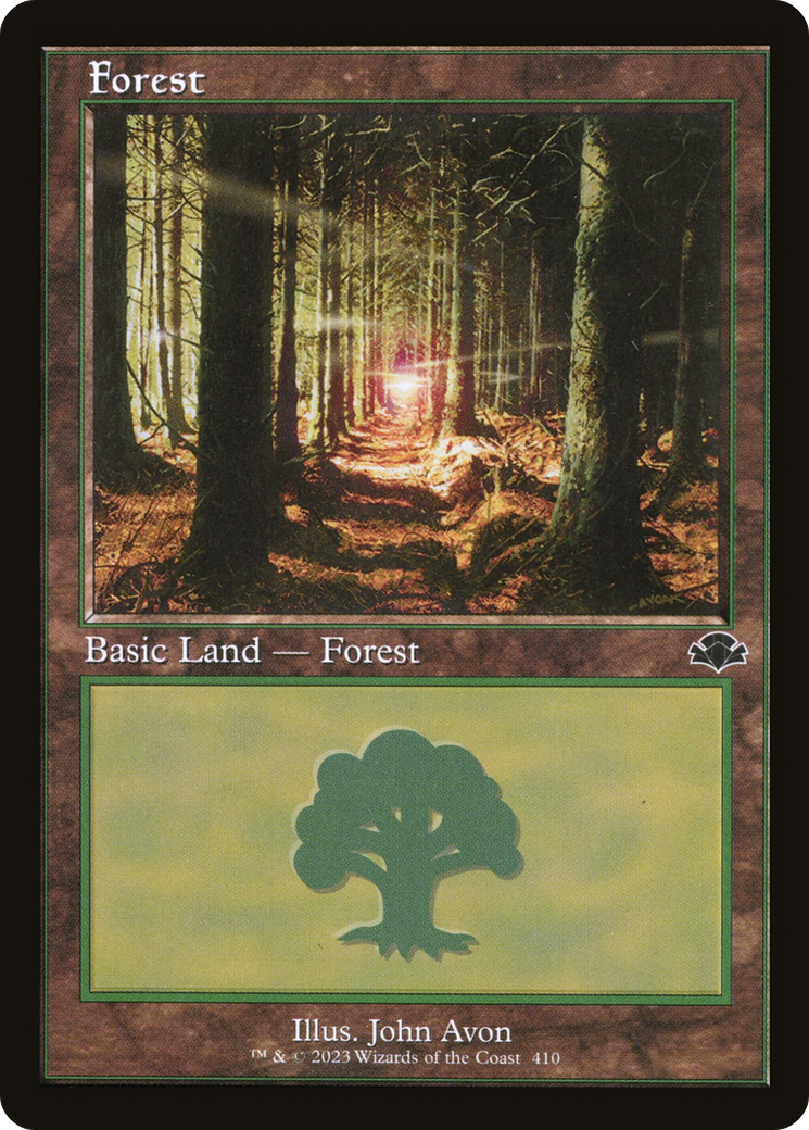 Forest (410) (Retro) [Dominaria Remastered] | Game Master's Emporium (The New GME)