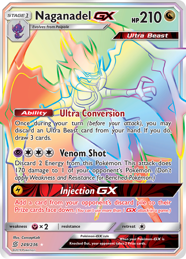 Naganadel GX (249/236) [Sun & Moon: Unified Minds] | Game Master's Emporium (The New GME)