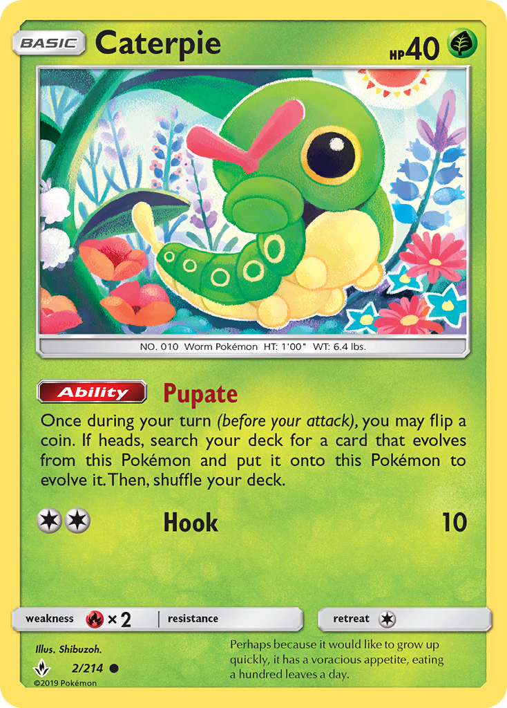 Caterpie (2/214) [Sun & Moon: Unbroken Bonds] | Game Master's Emporium (The New GME)