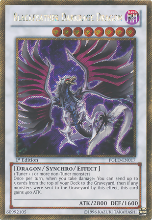 Blackfeather Darkrage Dragon [PGLD-EN017] Gold Secret Rare | Game Master's Emporium (The New GME)
