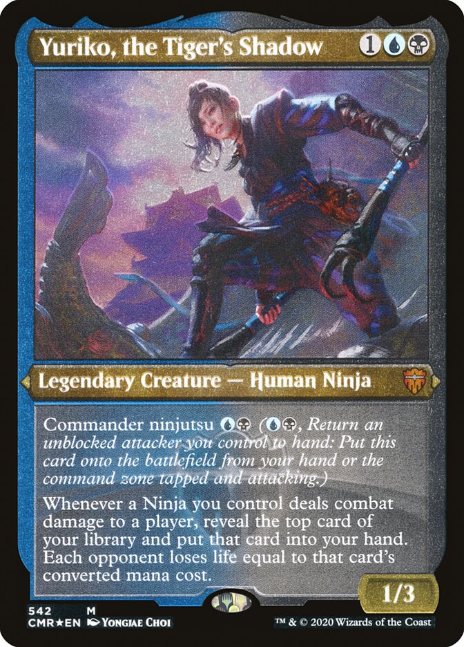Yuriko, the Tiger's Shadow (Etched) [Commander Legends] | Game Master's Emporium (The New GME)