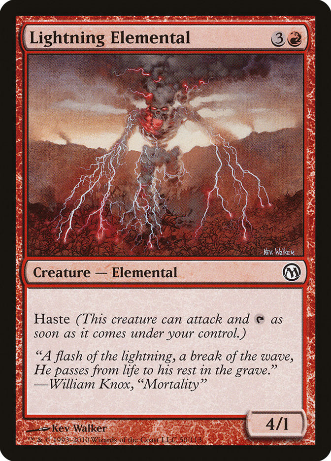 Lightning Elemental [Duels of the Planeswalkers] | Game Master's Emporium (The New GME)