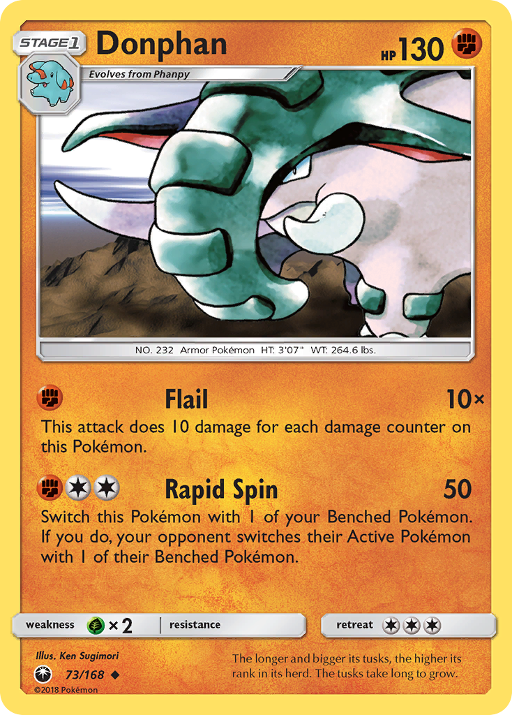 Donphan (73/168) [Sun & Moon: Celestial Storm] | Game Master's Emporium (The New GME)