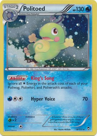 Politoed (18/111) (Cosmos Holo) [XY: Furious Fists] | Game Master's Emporium (The New GME)
