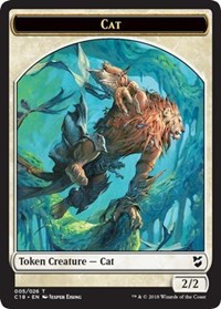 Cat // Soldier Double-Sided Token [Commander 2018 Tokens] | Game Master's Emporium (The New GME)