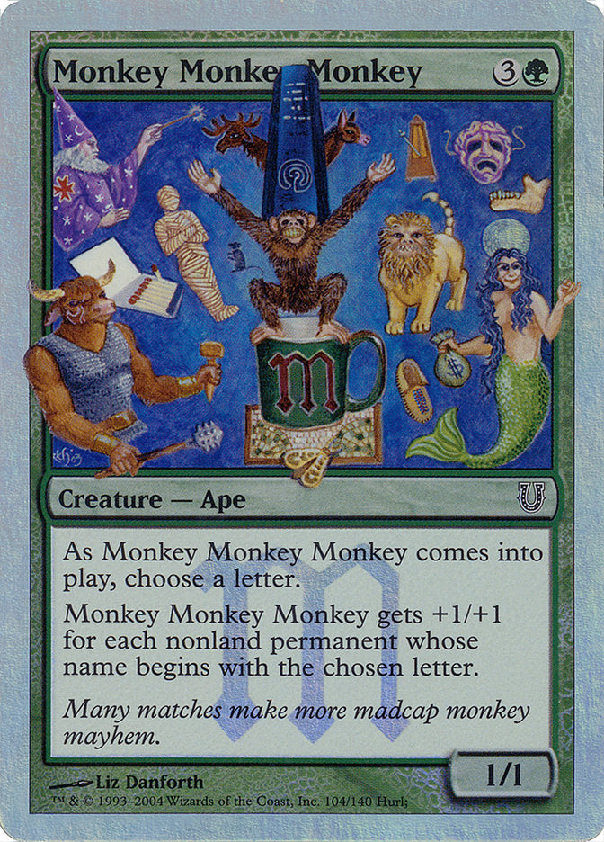 Monkey Monkey Monkey (Alternate Foil) [Unhinged] | Game Master's Emporium (The New GME)