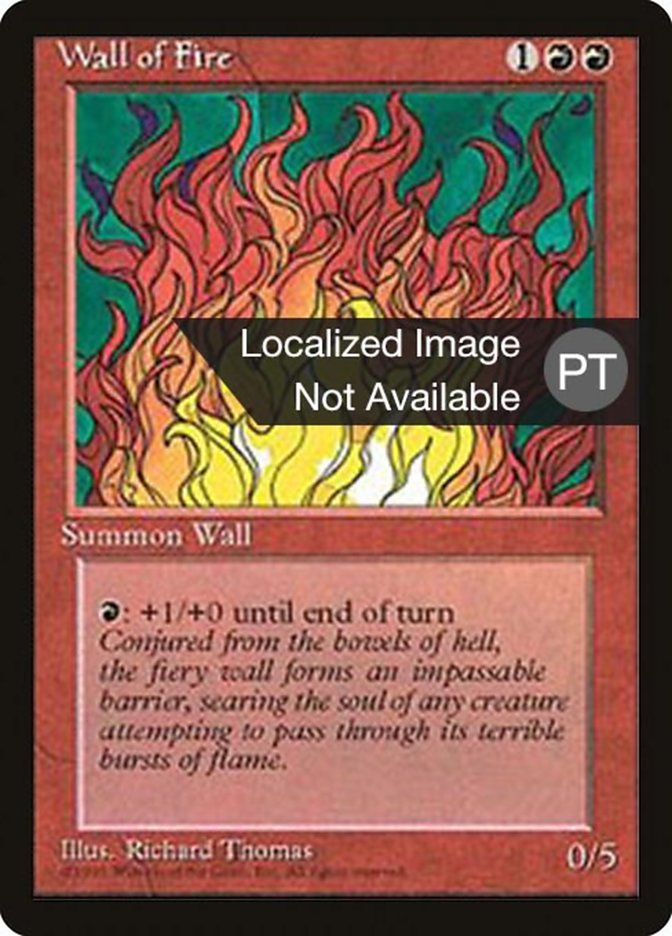 Wall of Fire [Fourth Edition (Foreign Black Border)] | Game Master's Emporium (The New GME)