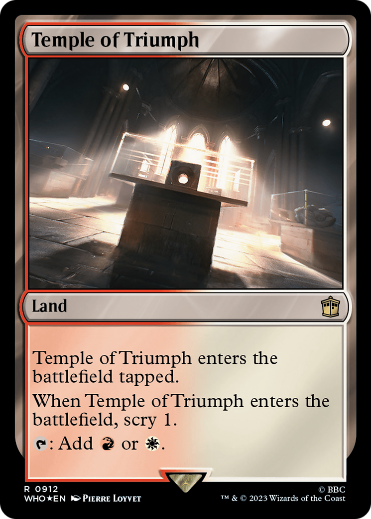 Temple of Triumph (Surge Foil) [Doctor Who] | Game Master's Emporium (The New GME)