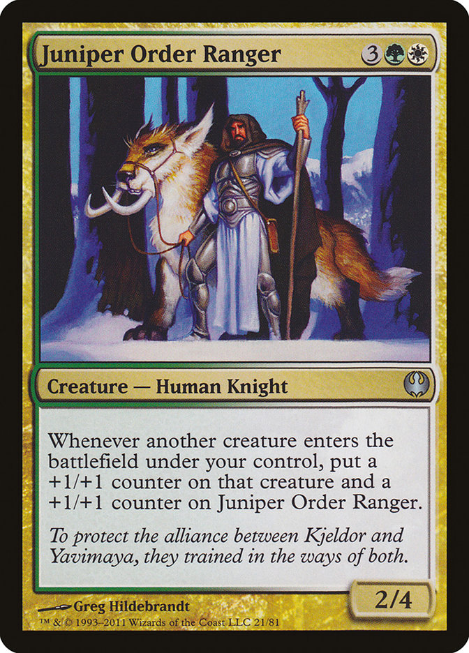 Juniper Order Ranger [Duel Decks: Knights vs. Dragons] | Game Master's Emporium (The New GME)