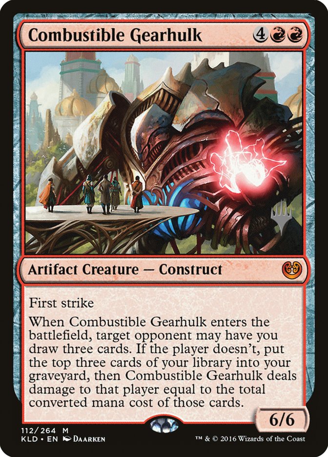 Combustible Gearhulk (Promo Pack) [Kaladesh Promos] | Game Master's Emporium (The New GME)