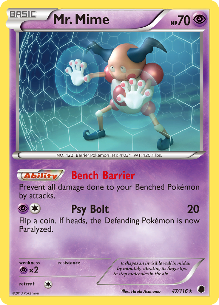 Mr. Mime (47/116) [Black & White: Plasma Freeze] | Game Master's Emporium (The New GME)