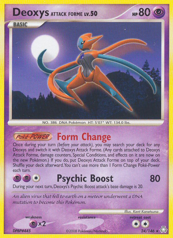 Deoxys Attack Forme (24/146) [Diamond & Pearl: Legends Awakened] | Game Master's Emporium (The New GME)