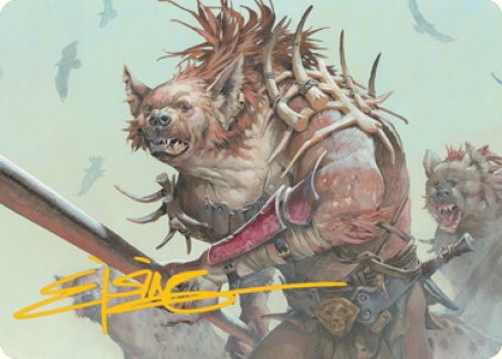 Gnoll Art Card (Gold-Stamped Signature) [Dungeons & Dragons: Adventures in the Forgotten Realms Art Series] | Game Master's Emporium (The New GME)