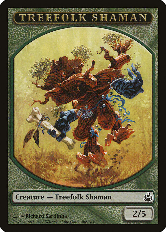 Treefolk Shaman Token [Morningtide Tokens] | Game Master's Emporium (The New GME)