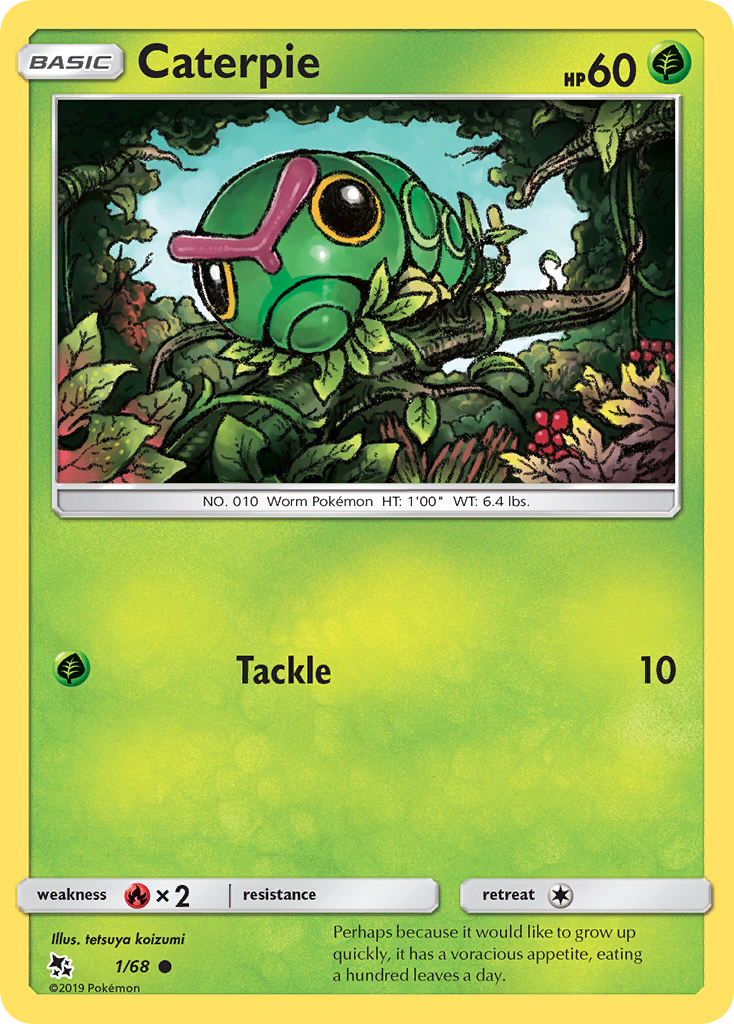 Caterpie (1/68) [Sun & Moon: Hidden Fates] | Game Master's Emporium (The New GME)