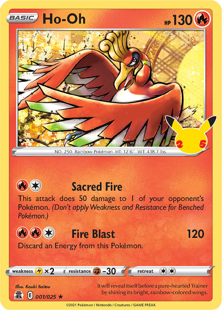 Ho-oh (001/025) [Celebrations: 25th Anniversary] | Game Master's Emporium (The New GME)
